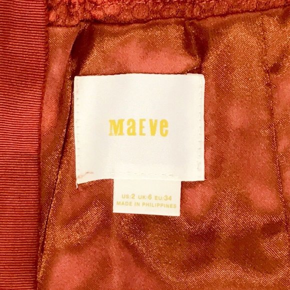 ANTHROPOLOGIE MAEVE Skirt sz US 2 / XS Floral Rust Boho Whimsical - Picture 4 of 11